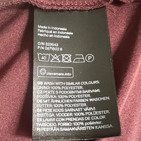 H&M plum slip dress - Picture 4 of 4